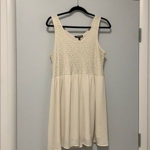 Cream/White Express dress